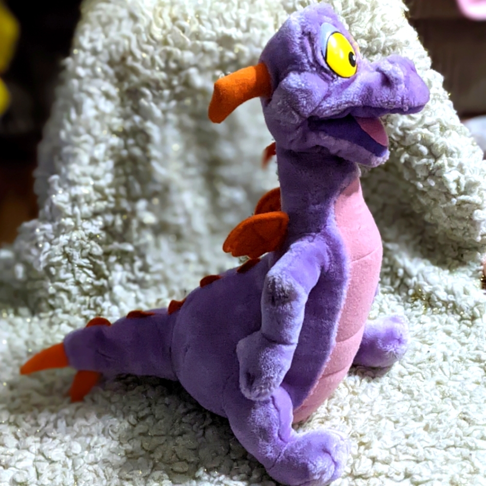 1982 Disney Figment Stuffed Animal JUMBO 80s Vintage Dragon VTG RARE HTF EUC